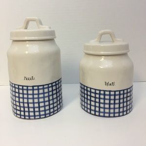 NEW 🎀 Rae Dunn “Sweets” & “Treats” Canister Set
